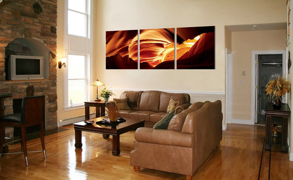 Lower Slot Canyon Triptych - California Wall Art
 - 2