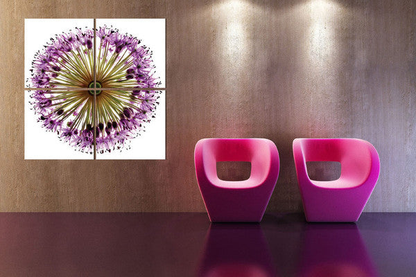 Purple Flower Circle - California Wall Art
 - 2