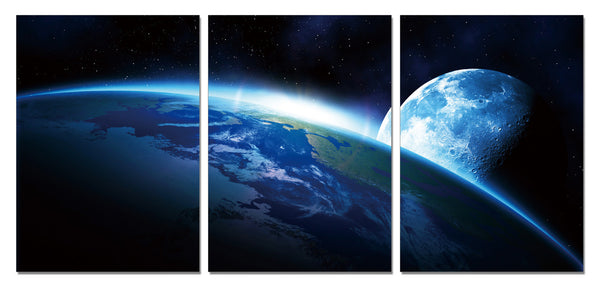 World and Moon - California Wall Art
